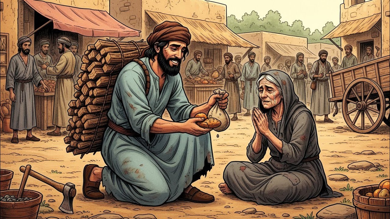 قصة حطّاب فقير كان دائماً ما يتصدق، فغيّر الله مصيره | قصة قديمة وممتعة | عالم الحكايات القديمة