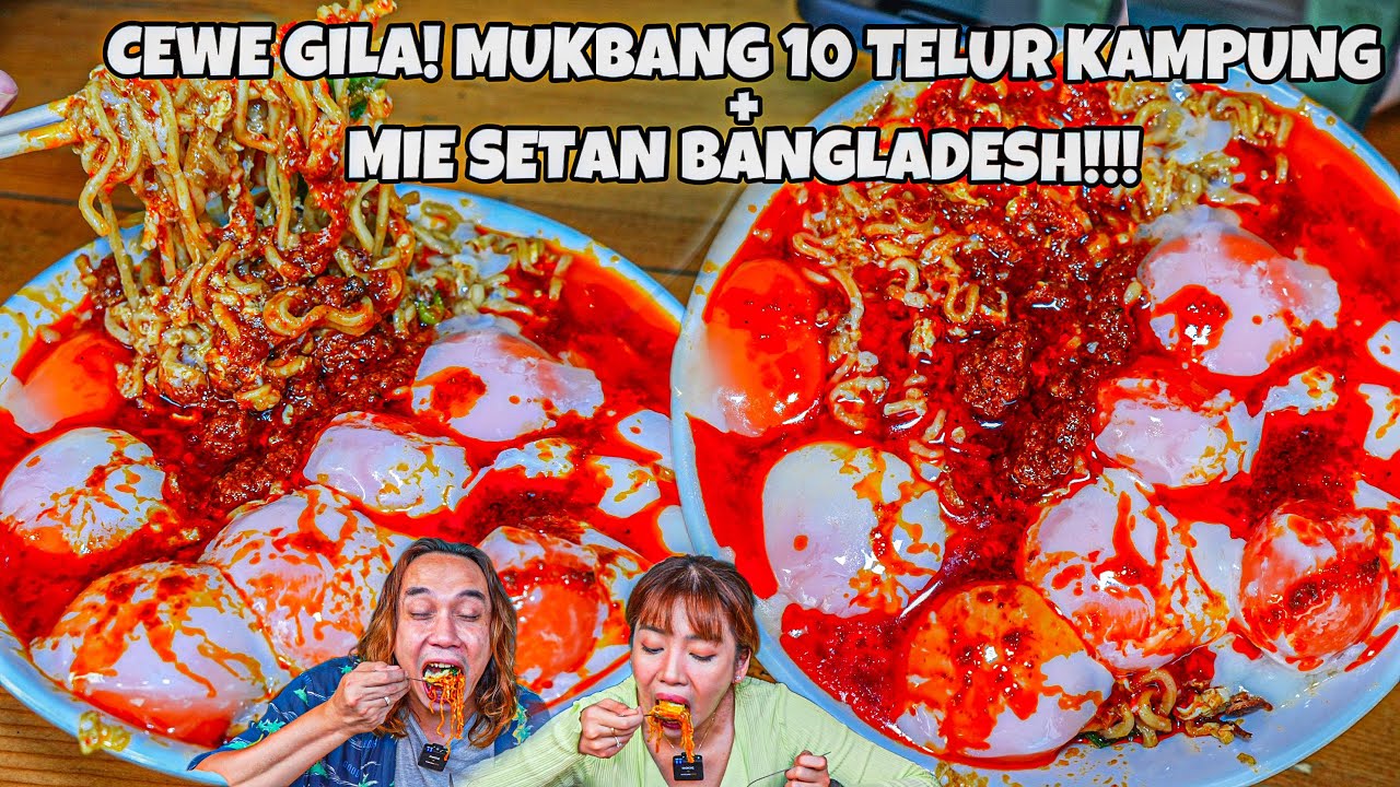 GANAS! MIE NYEMEK SETAN PAKE 10 TELUR KAMPUNG?!  BUMBU DIBAWA LANGSUNG DARI MEDAN!