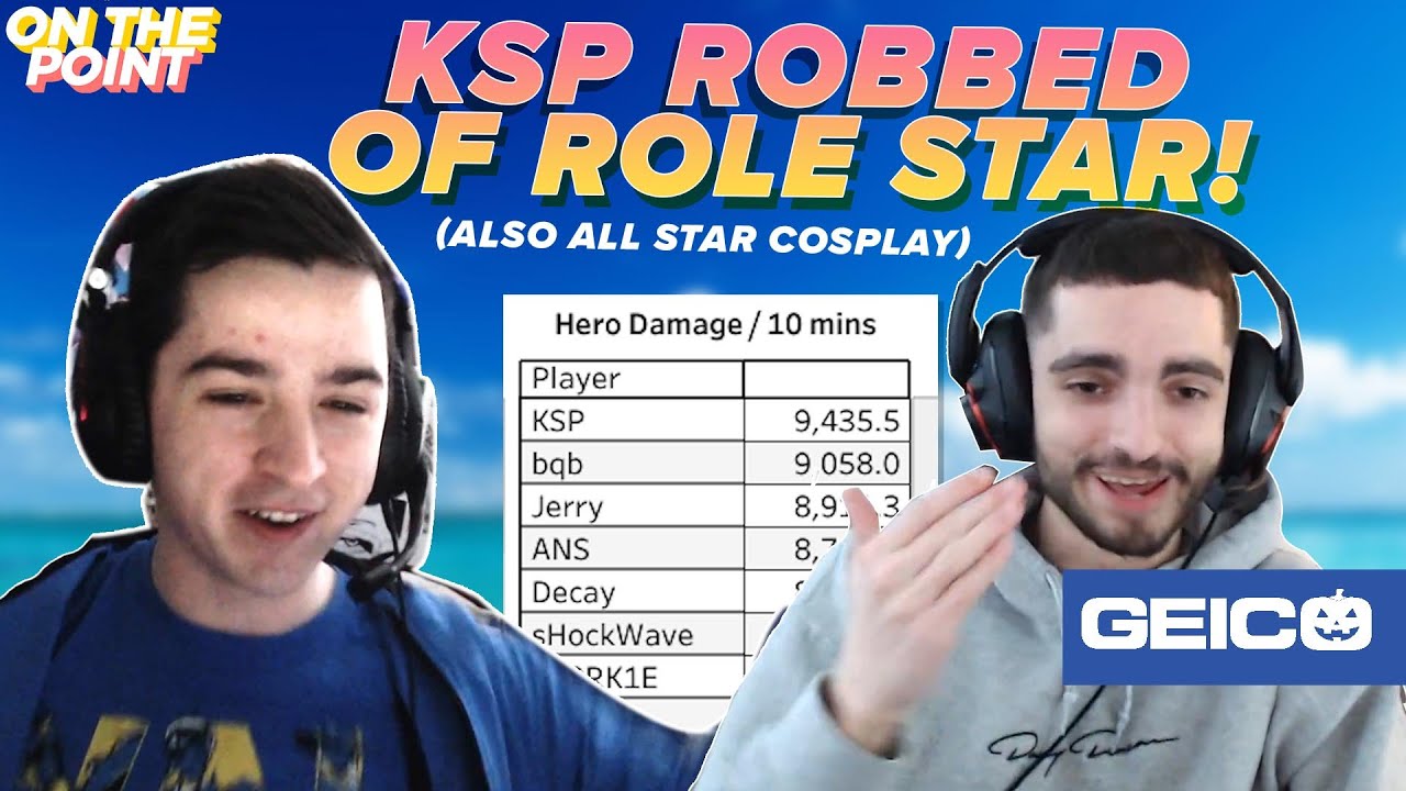 KSP ROBBED OF ROLE STAR! (ALSO ALL STAR COSPLAY) | presented by GEICO | On The Point w/McGravy & KSF
