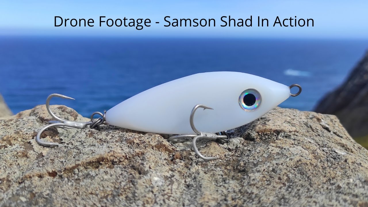 The Shad - Drone Footage of the Shad fishing lure in action
