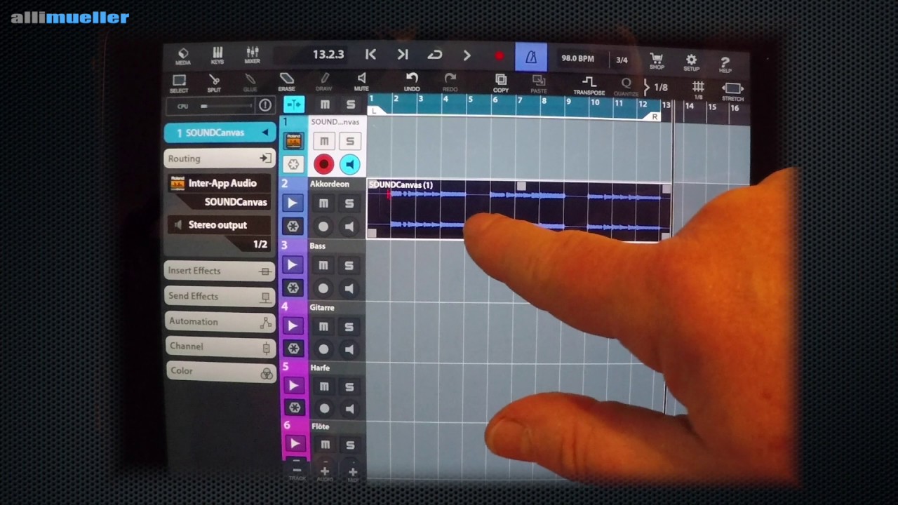 Halbplayback erstellen mit dem iPad