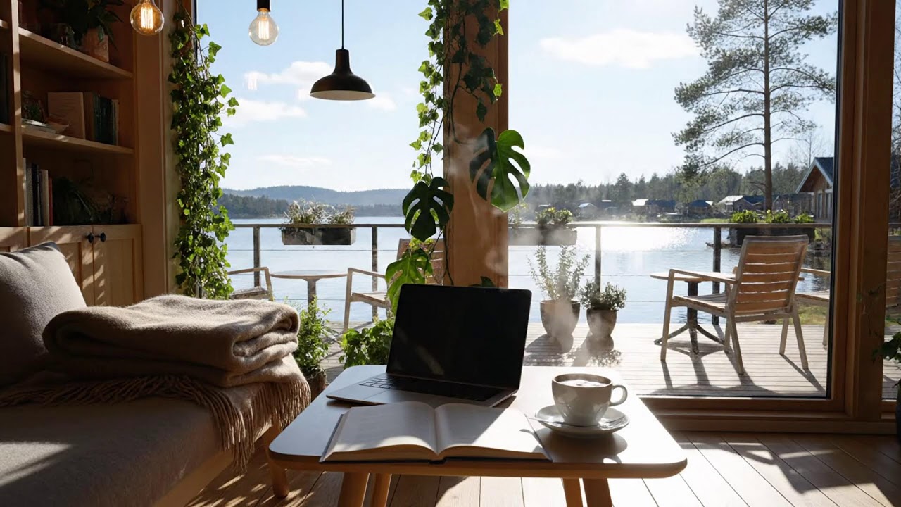 Smooth Winter Morning Jazz ❄️ Relaxing Piano & Cozy Coffee Shop for Study & Work