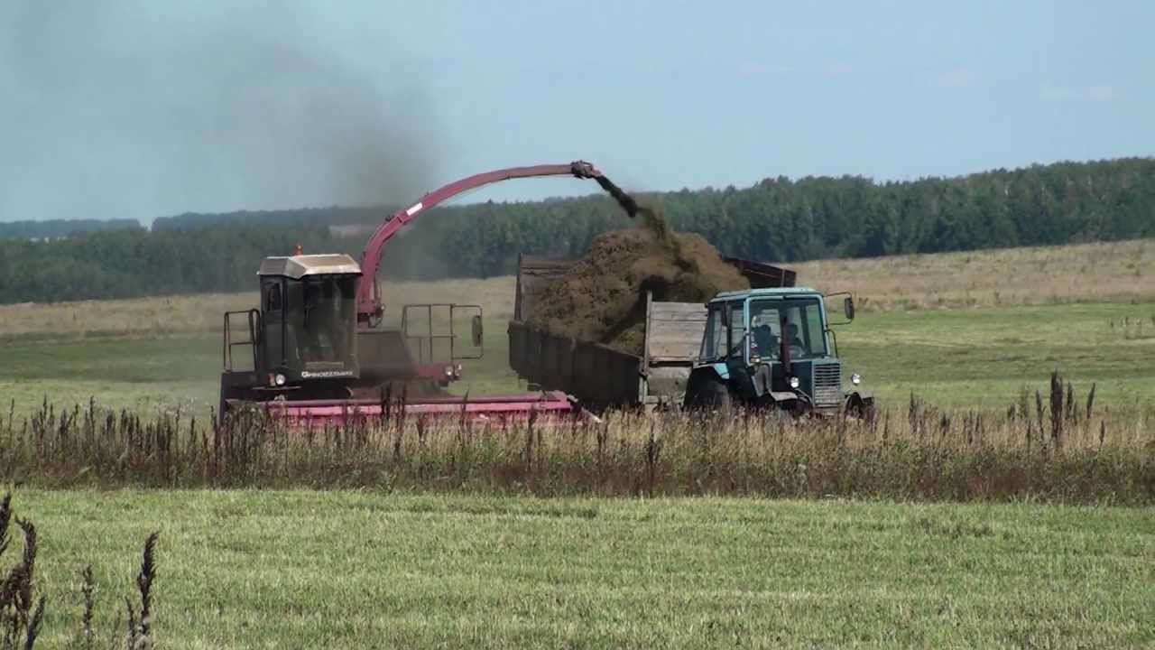 Заготовка сенажа 2012 , ПАЛЕССЕ 600 и МТЗ 82