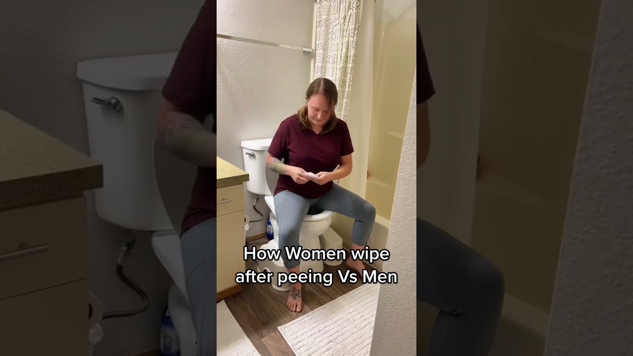 How Women wipe after peeing Vs Men 🤣
