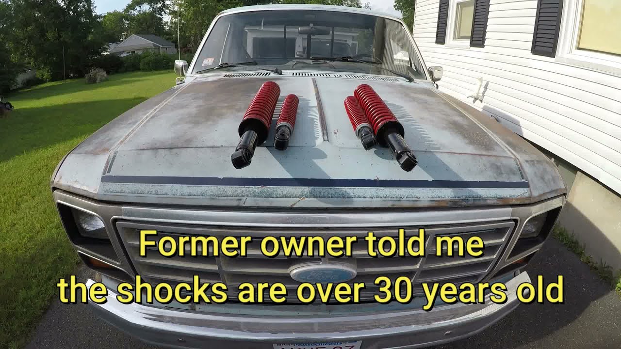 Bull nose 1984 F-150 gets new shocks. Pt7
