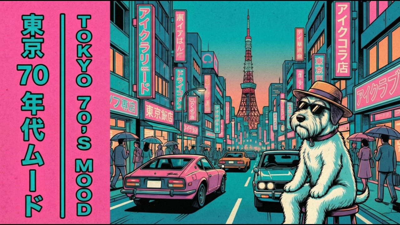 Tokyo 70’s Mood 🌃 東京70年代ムード | Retro City Pop / Night Drive Mix (作業用BGM・勉強用BGM・集中)