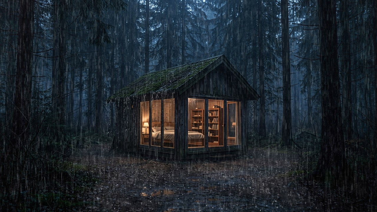 🌧️ Rain Sounds for Sleeping – Steady Heavy Rain White Noise for Overnight Sleep