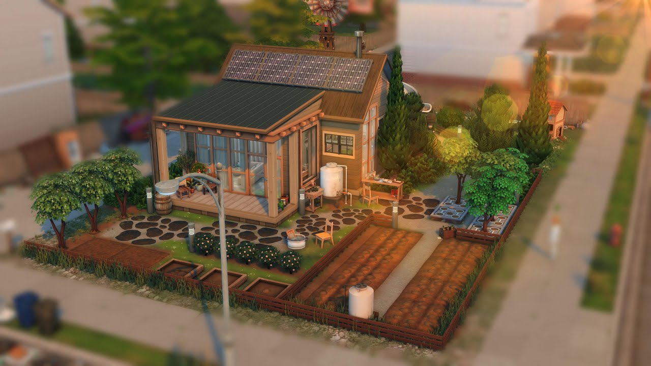 Eco Homestead ♻️| Sims 4 Speed build | No cc / #sims4 #thesims4