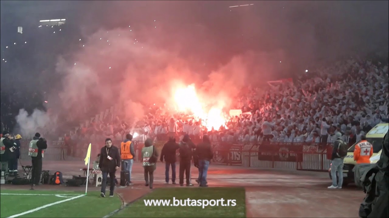 Navijači Kelna u Beogradu/FC Köln fans in Belgrad (07.12.2017)