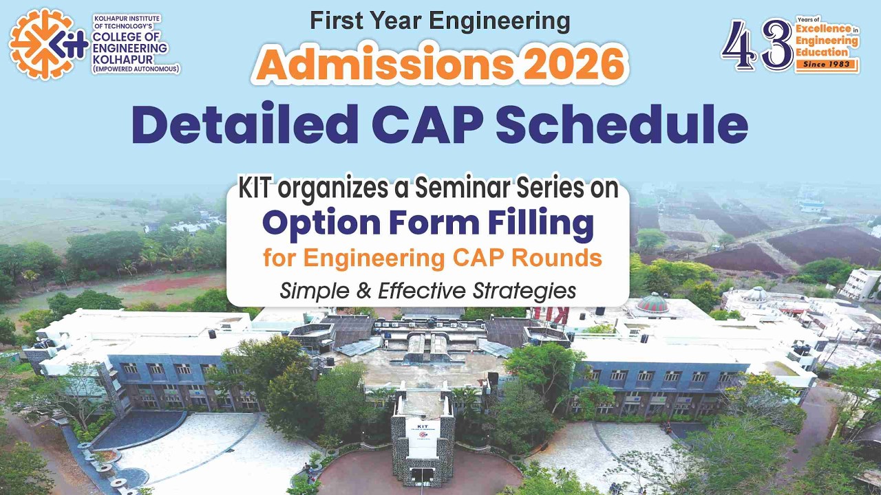 Engineering Admissions 2026 | Detailed CAP Schedule