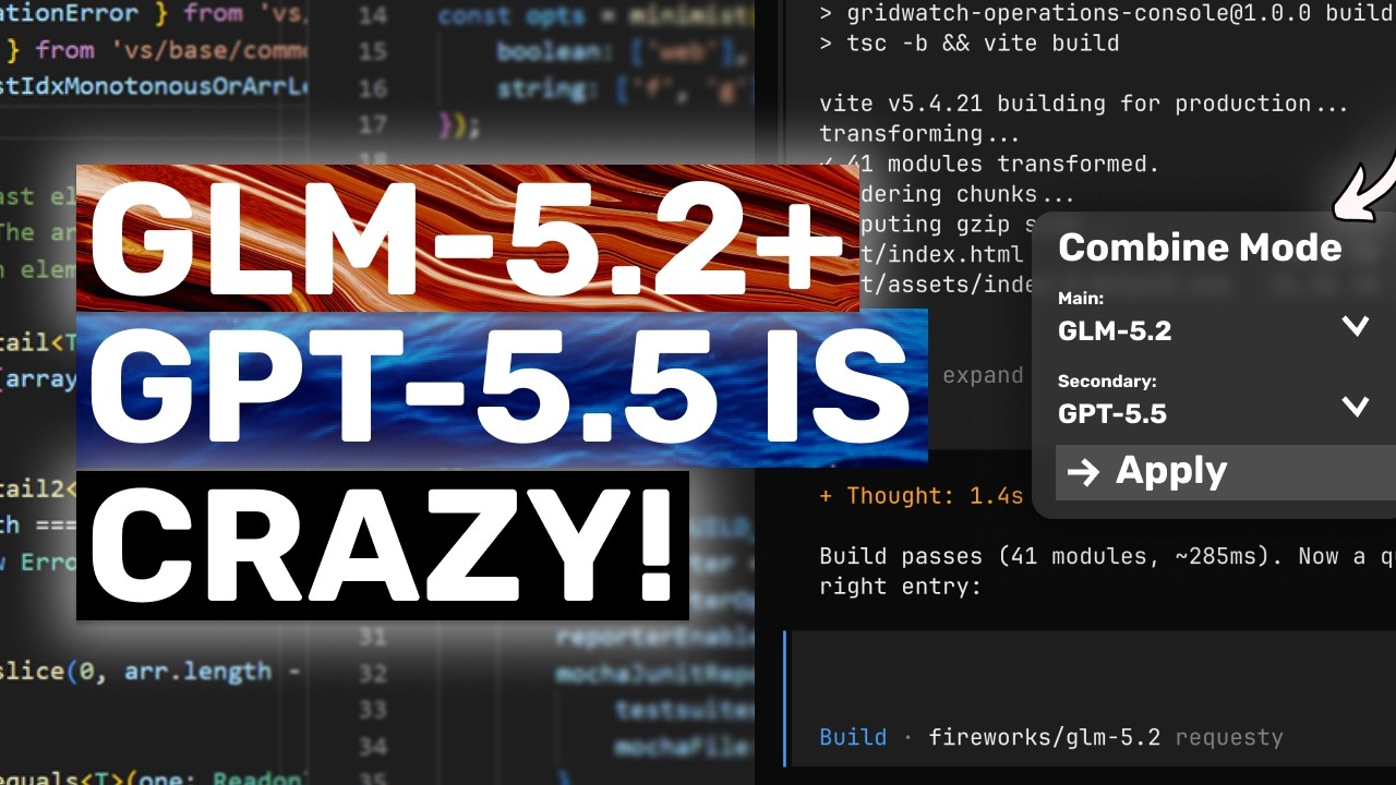 GLM 5.2 + GPT-5.5 (Мой рабочий процесс): ЛУЧШИЙ СПОСОБ ПРОГРАММИРОВАТЬ ПРЯМО СЕЙЧАС!