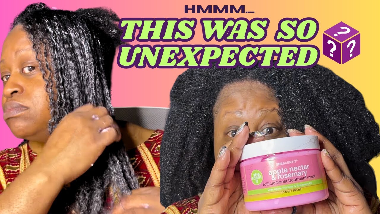 Using SHESCENTIT Apple Nectar Rosemary FOLLICLE BOOST TREATMENT MASK