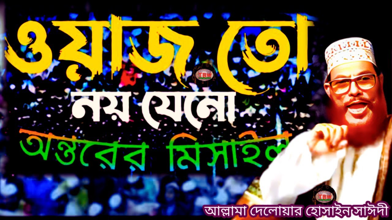 ওয়াজ তো নয় যেনো অন্তরের মিসাইল শুনেন | allama delwar hussain saidi waz | Delowar Hossain Saidi Waz