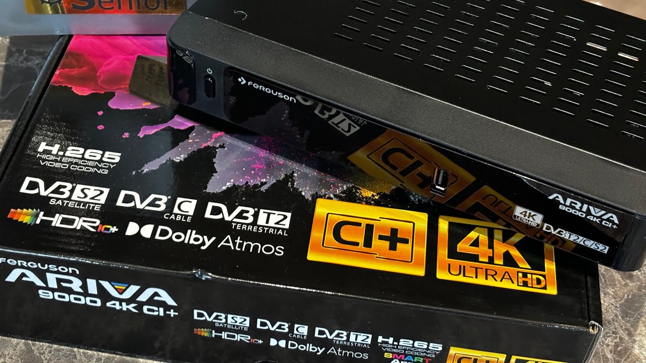 Ferguson #Ariva9000 4K CI+ UHD HDR Dolby Vision z obsługą #HbbTV - #unboxing