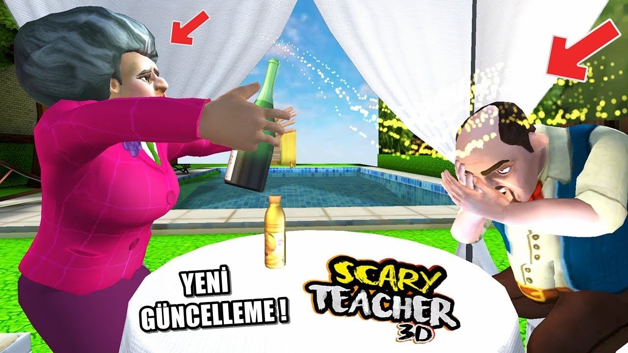 SCARY TEACHER VE SEVGİLİSİ GRANDPA'YA MENTOS ŞAKASI YAPTIM !