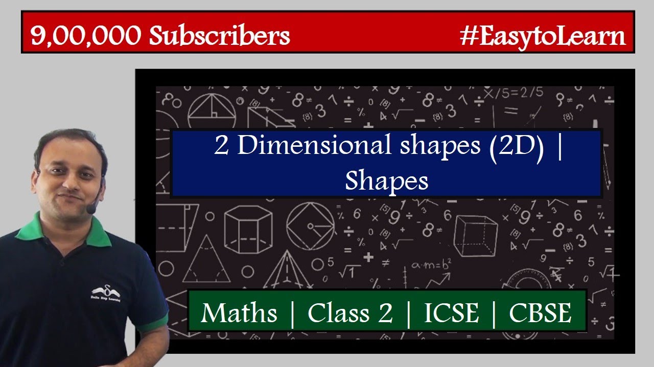 2 Dimensional shapes (2D) | Shapes | Class 2 | ICSE | CBSE