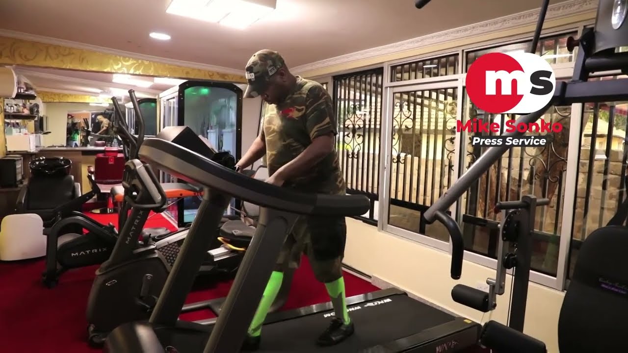Mike Sonko is back in the gym to recharge.