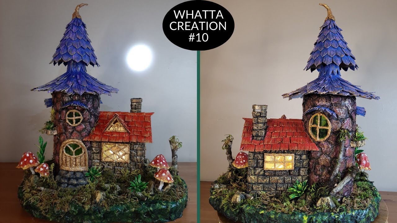 DIY Fairy House using Wine Bottle | Casa de Hadas | Сказочный дом | 童话屋 | परियों का घर