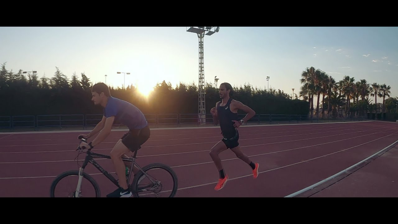 Mohamed Katir training, track day (5x1000m)
