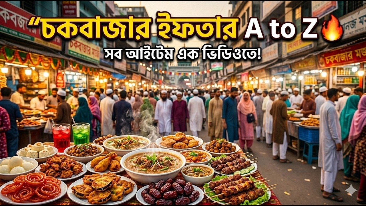 ঢাকা চকবাজার ইফতার বাজার A to Z 🔥 সব আইটেম এক ভিডিওতে | Old Dhaka Ramadan Special 2026