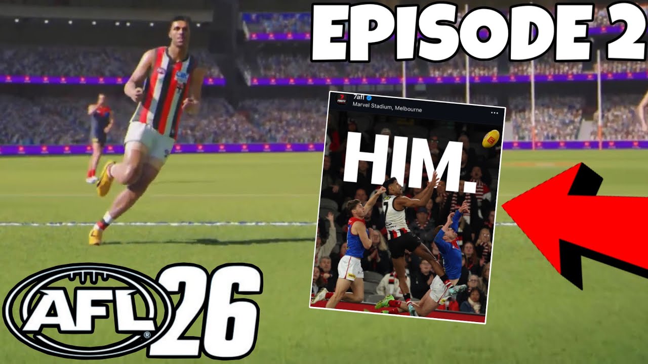Nas gives the Dees nightmares AGAIN! (AFL 26 St Kilda Saints Management Career Mode Episode 2)