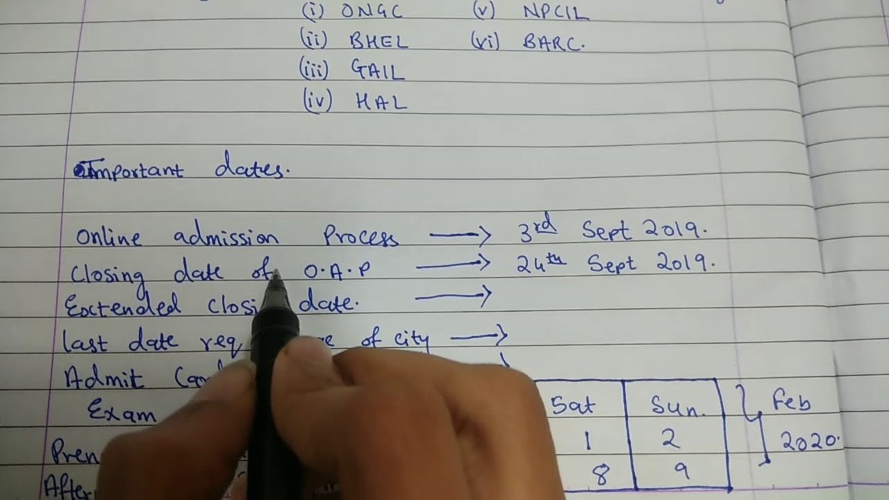 All you need 2 know before applying for GATE 2020| EXAM DATES ,FORM FILLING PROCESS ETC OF GATE 2020