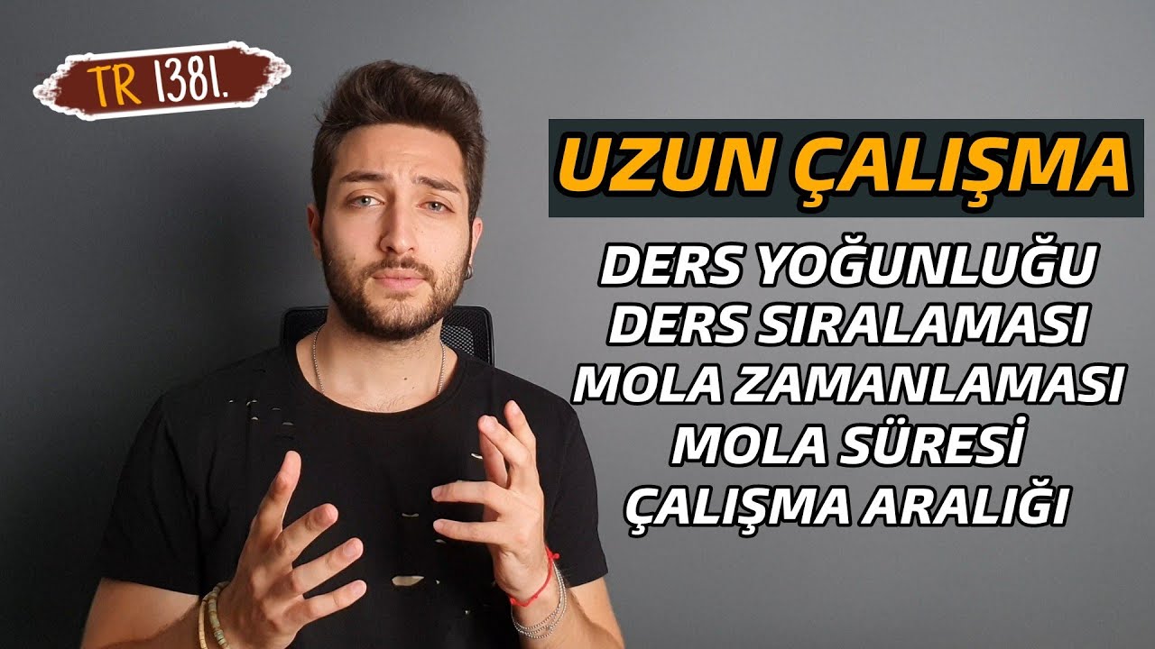 UZUN SAATLER VERİMLİ ÇALIŞMAK İÇİN 5 MADDE | #yks2022