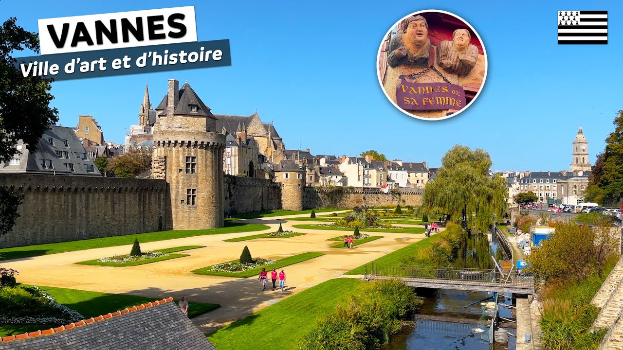 VANNES, Ville fortifi&eacute;e d'art et d'histoire dans le golfe du Morbihan