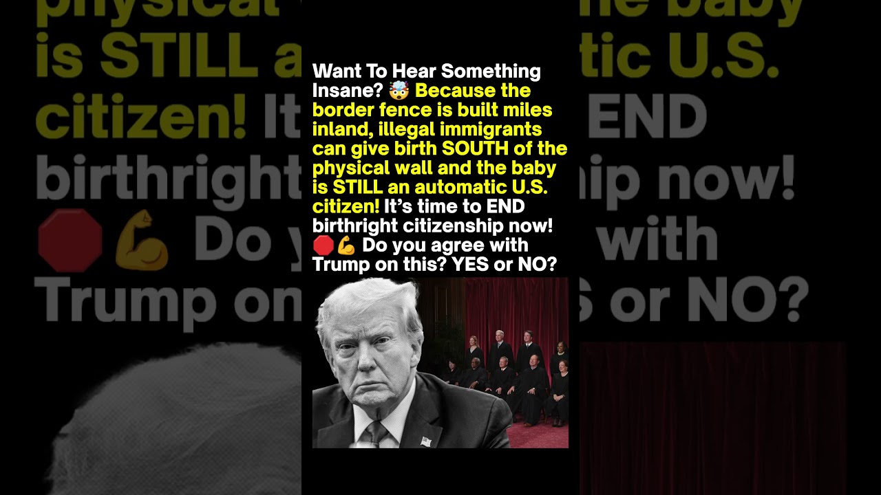 Trump Birthright Citizenship Debate Goes Viral 🇺🇸