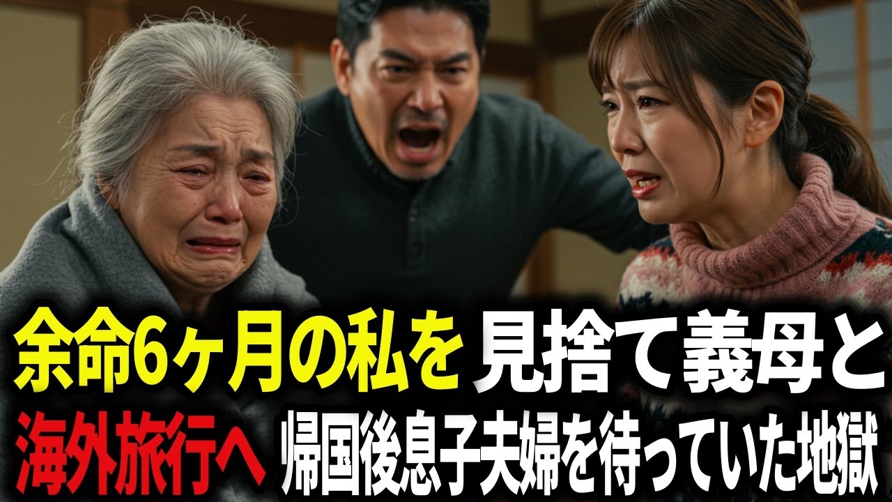 出て行け病気の私を置き去りにし義家と海外旅行へ行った息子夫婦に地獄を用意した。