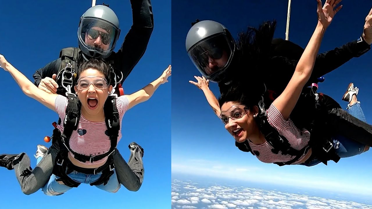 Donal Bisht enjoys skydiving in Dubai