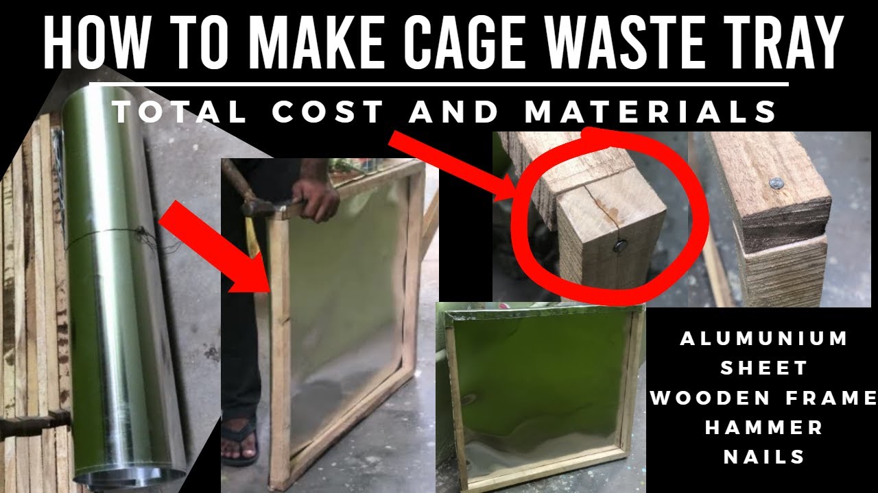 How to make cage tray in Tamil for cages #wastetray #cagetray Bird cage tray Making