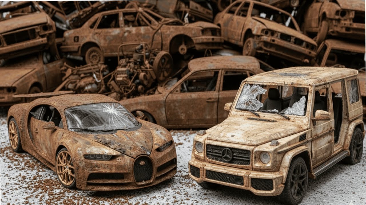 Restauración Bugatti Chiron y Mercedes Benz G abandonados|Restauración terapiaASMR para dormir mejor
