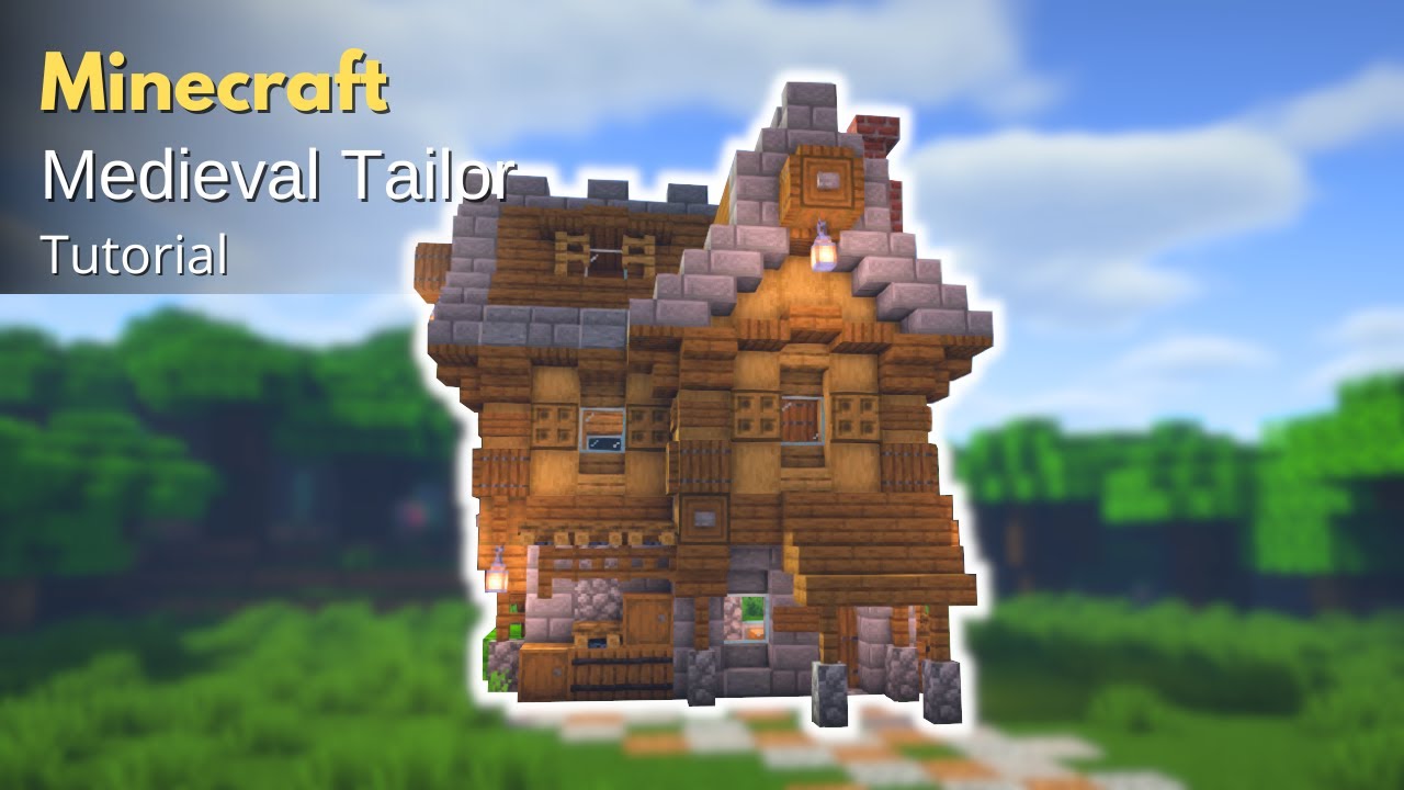 Minecraft: How to Build a Medieval Tailor's Workshop | Tailor's Workshop (Tutorial)