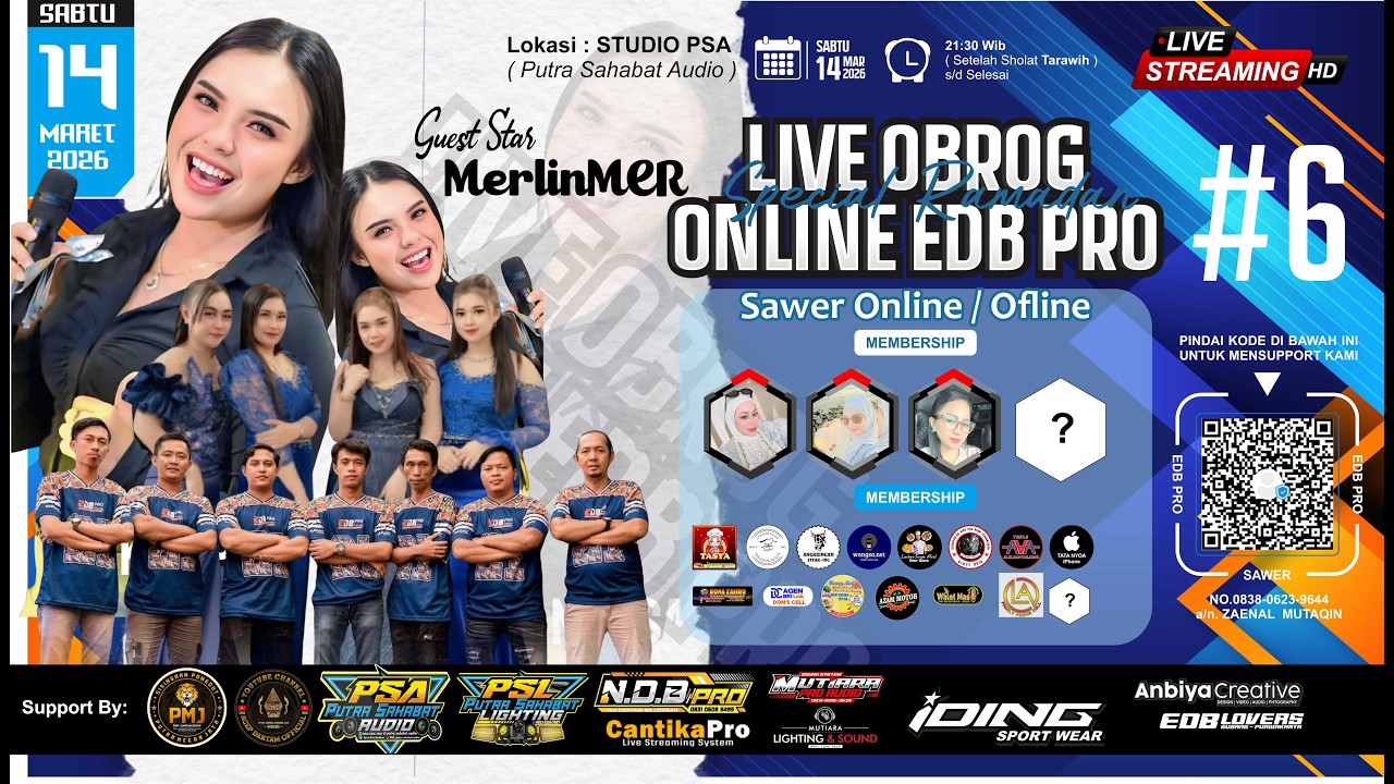🔴LIVE OBROG ONLINE PART #06 EDB PRO Spesial Ramadhan 2026 || SABTU, 14 MARET 2026