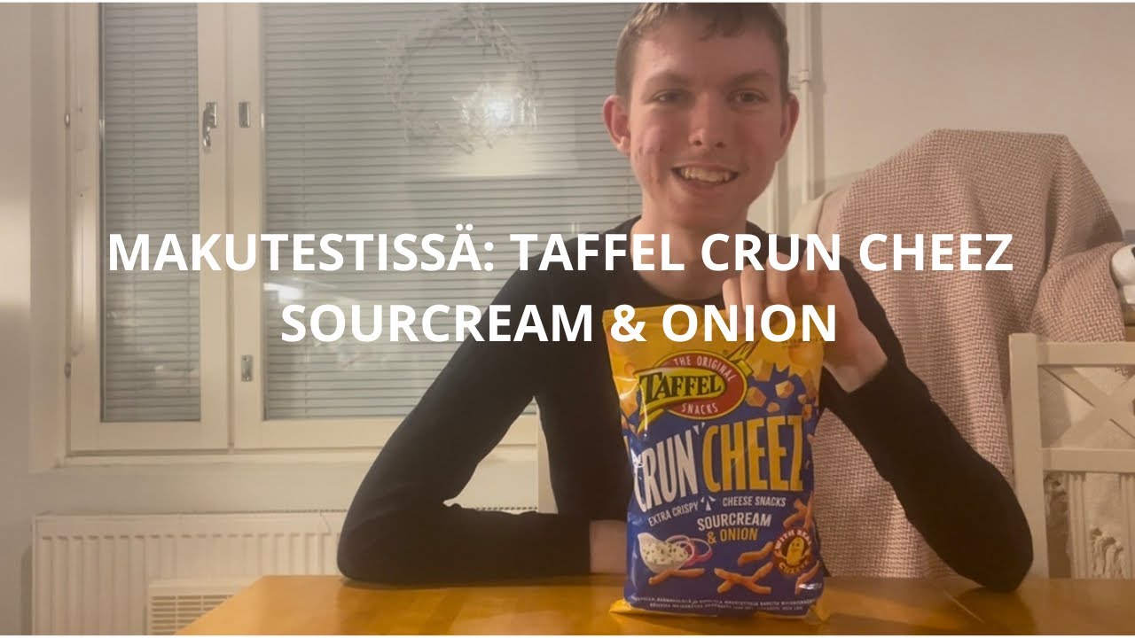 MAKUTESTISSÄ: TAFFEL CRUN CHEEZ SOURCREAM & ONION