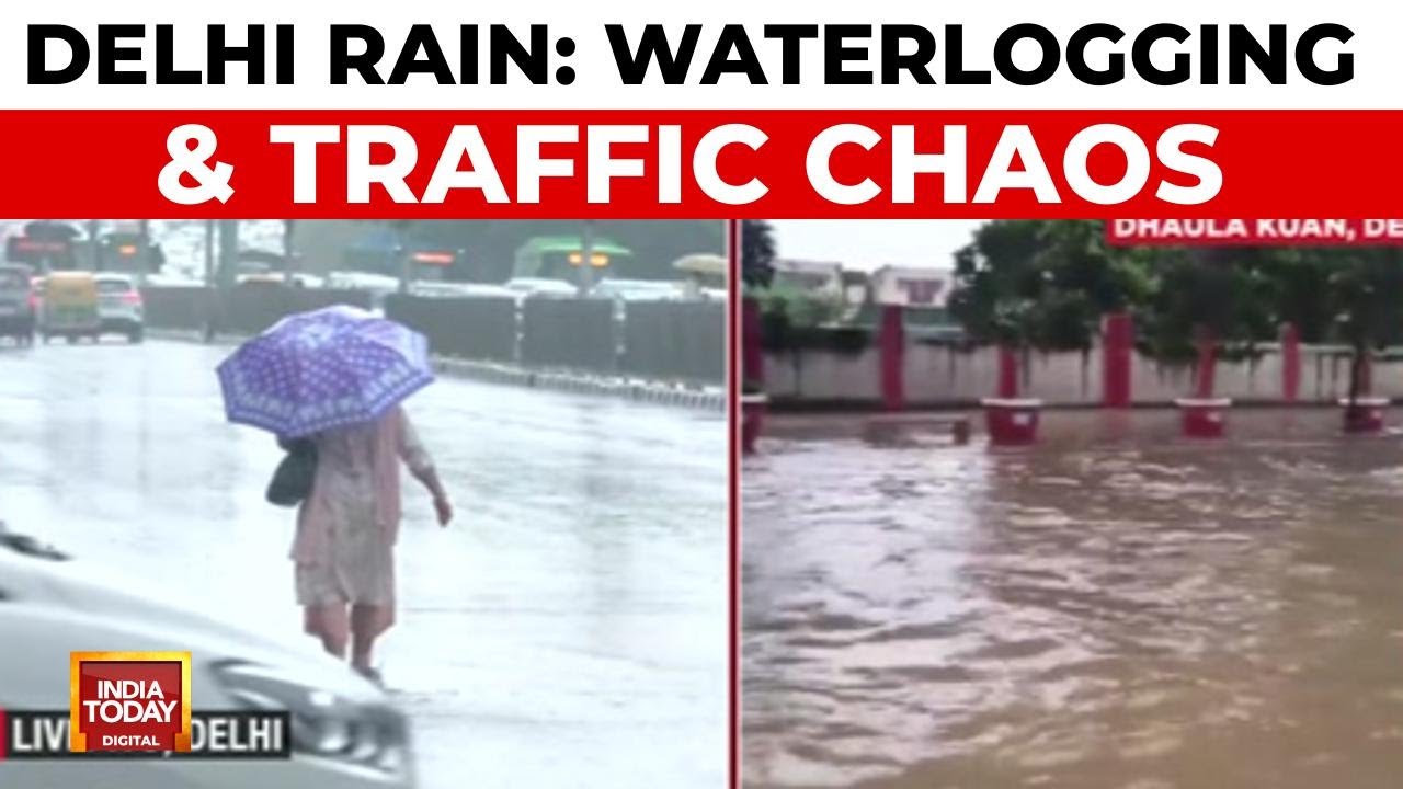 Delhi NCR Drowns: Heavy Rain, Waterlogging & Traffic Chaos Grip Capital | India Today News