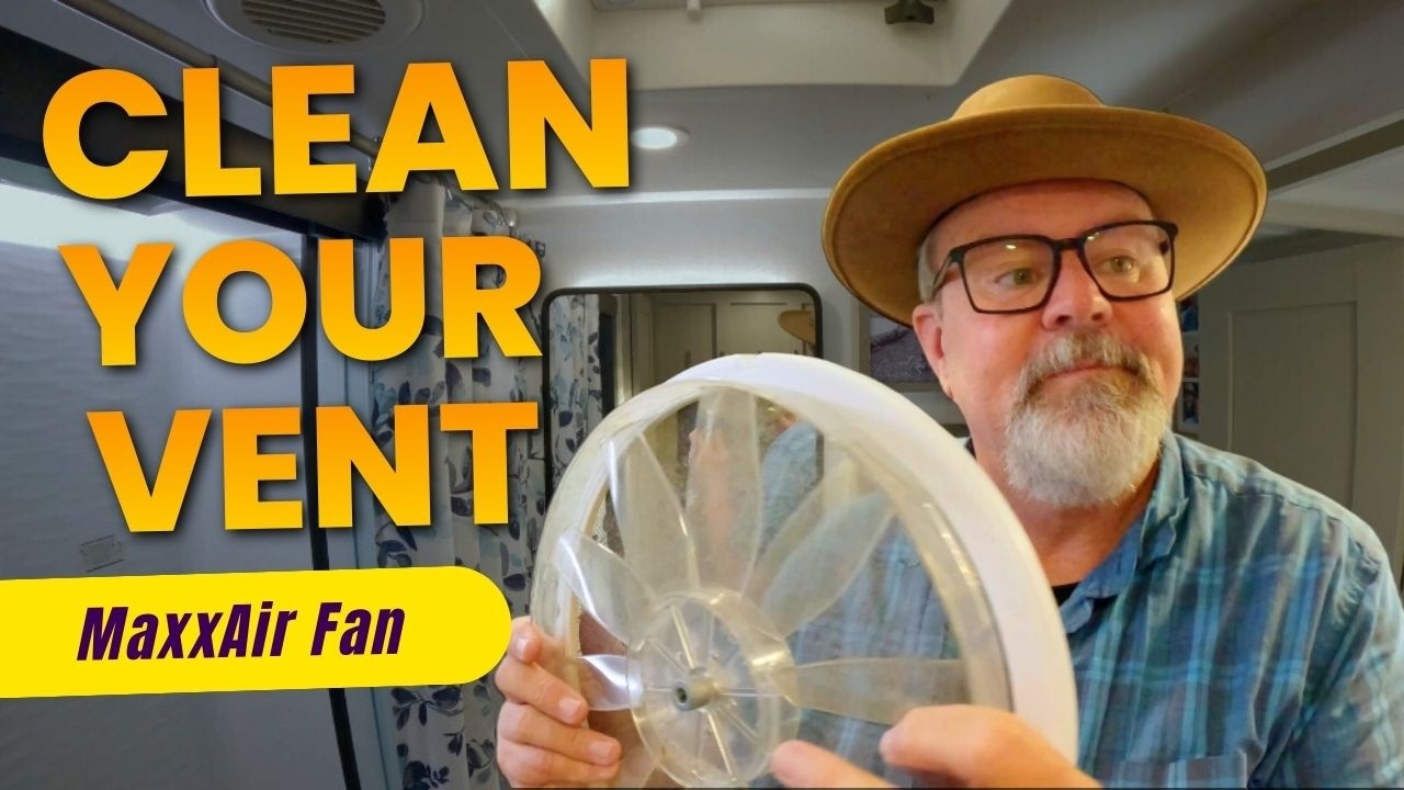 Cleaning a MaxxAir Roof Vent Fan No Roof Climb! + Easy Soft Close Cabinet Door Repair
