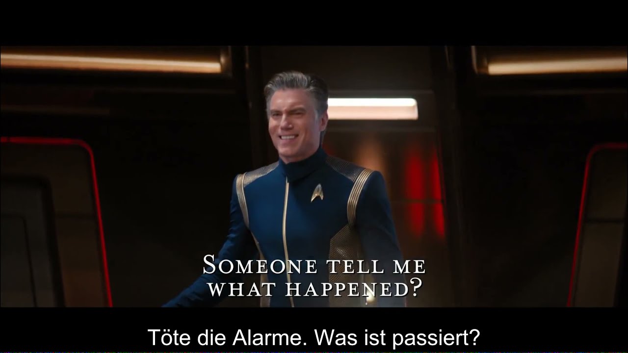 Star Trek Discovery. Translator broken scene with multilingual subtitles.