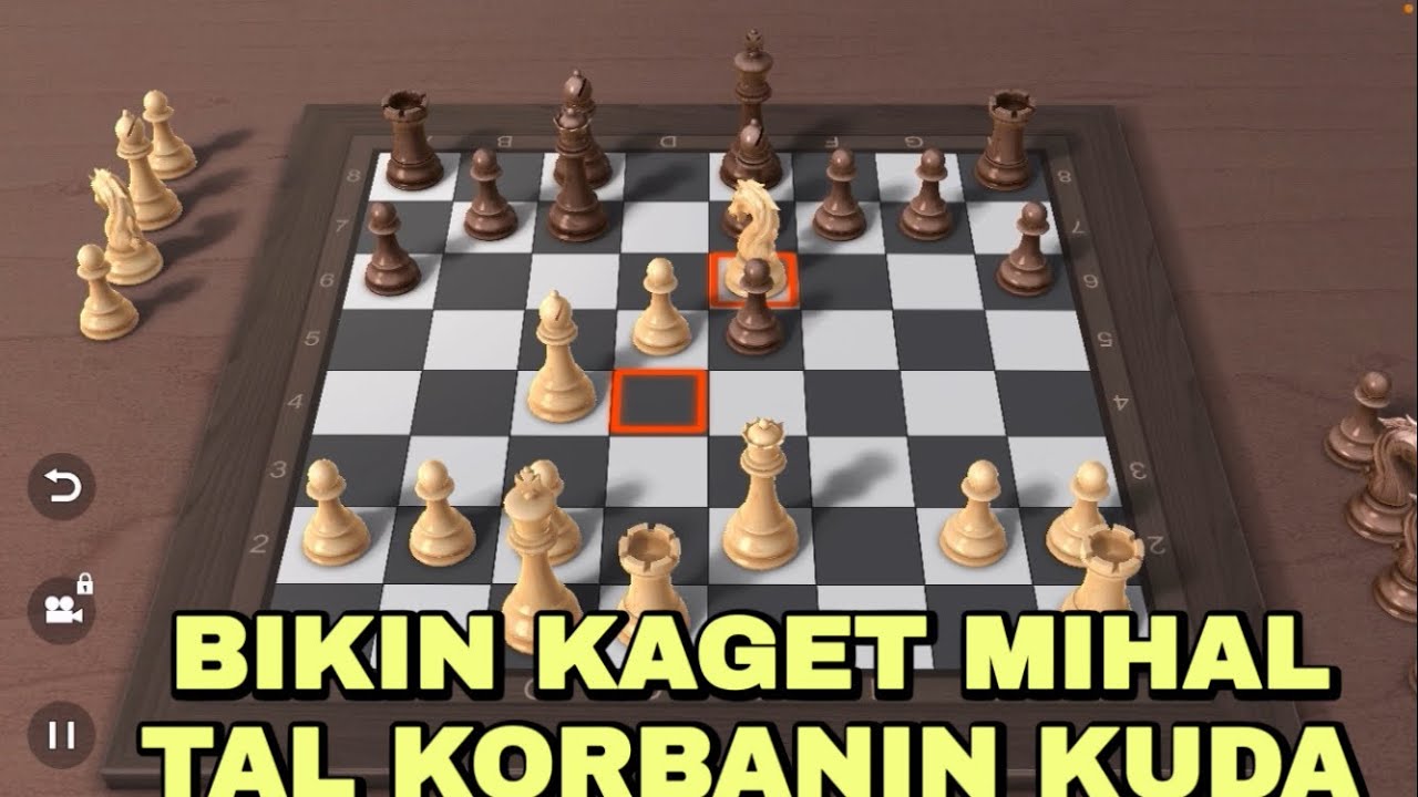hitam geleng kepala tak berani sentuh kuda mihail tal sedikitpun🔥