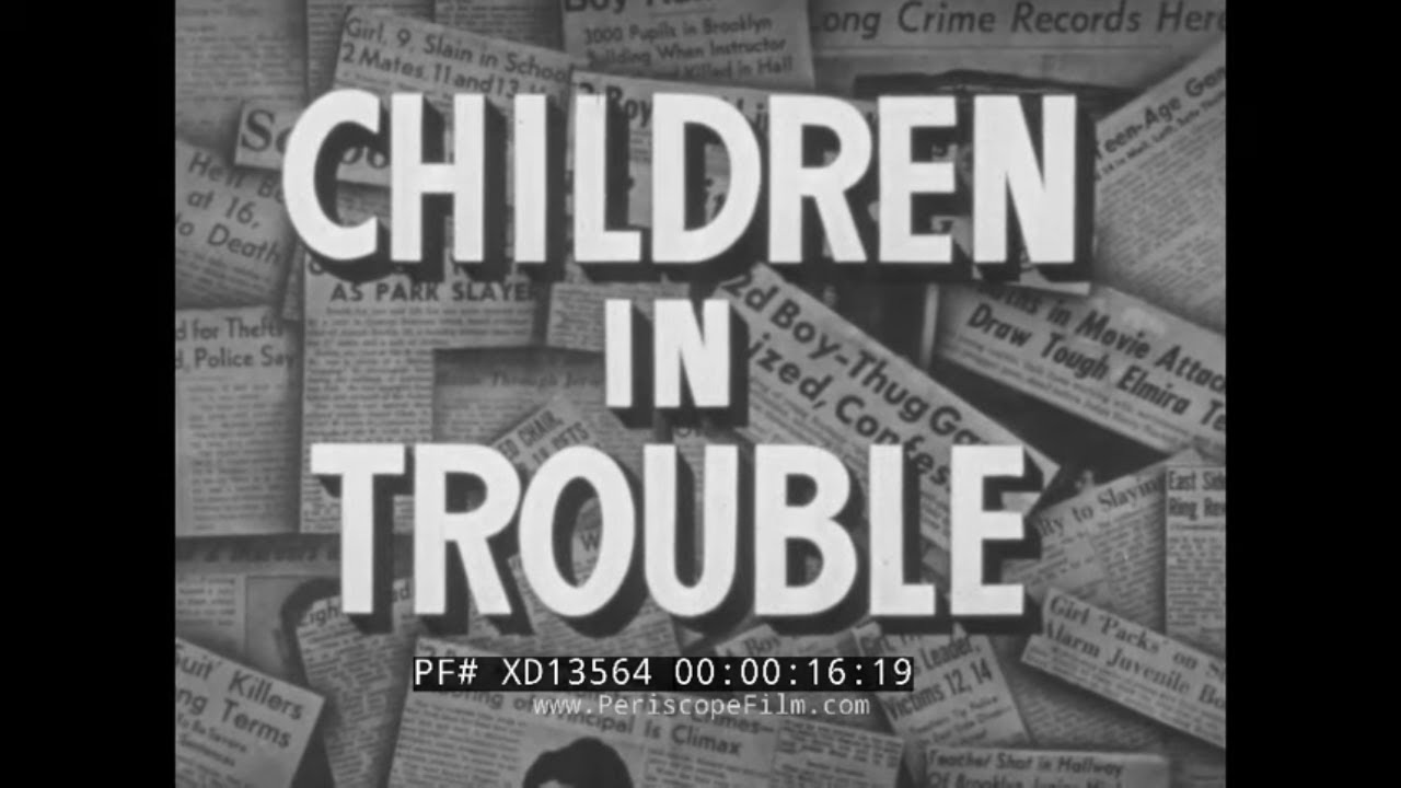 1947 NEW YORK STATE YOUTH COMMISSION  JUVENILE DELINQUENCY & JUVENILE DETENTION FILM  XD13564