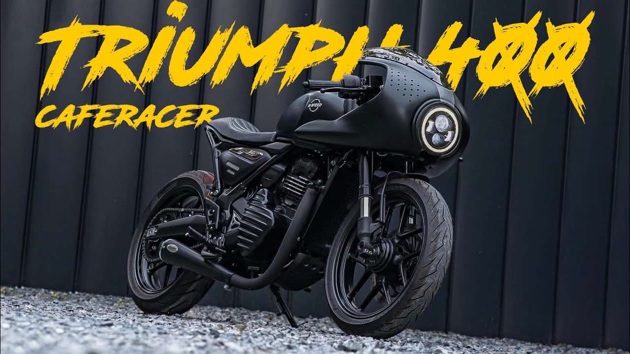 Triumph Caferacer 400X | Modified Triumph 400 in Caferacer