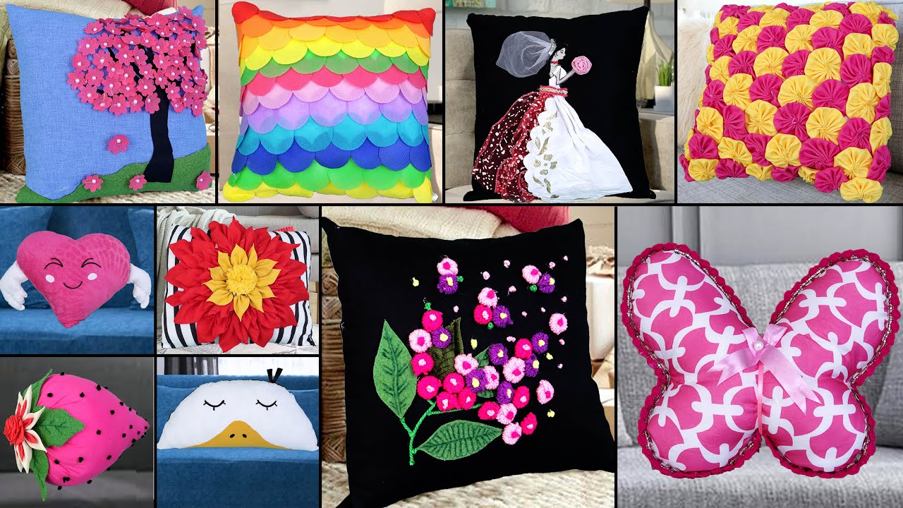 10 Best Ideas..!! #Cushion - Old Clothes Reuse Ideas