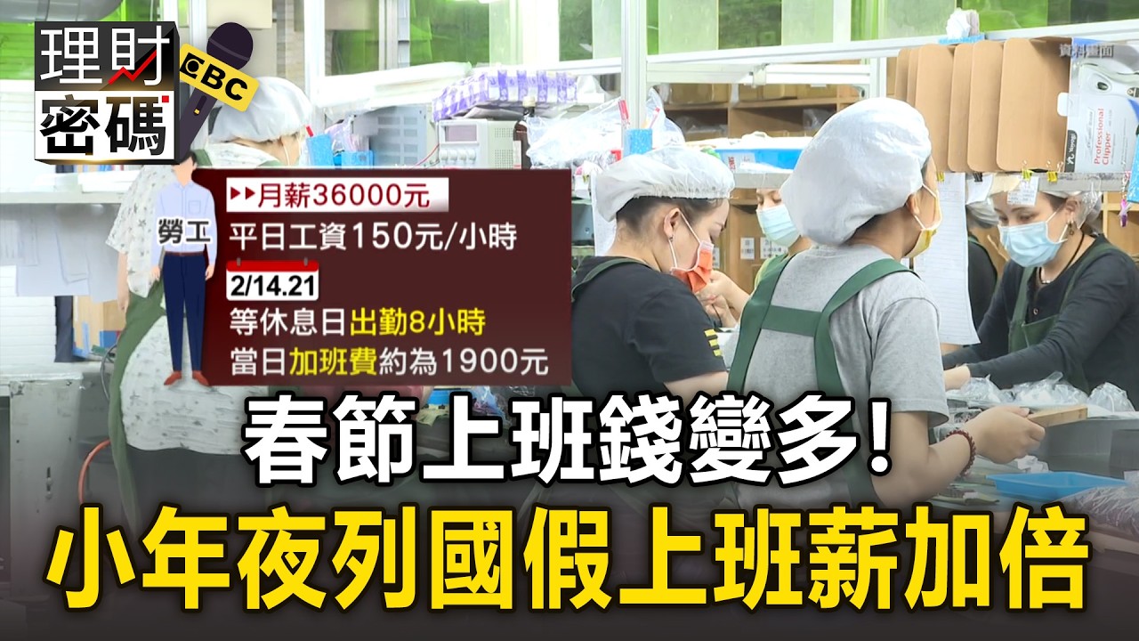 春節上班錢變多了！小年夜列國假「上班薪水加倍」【理財密碼】
