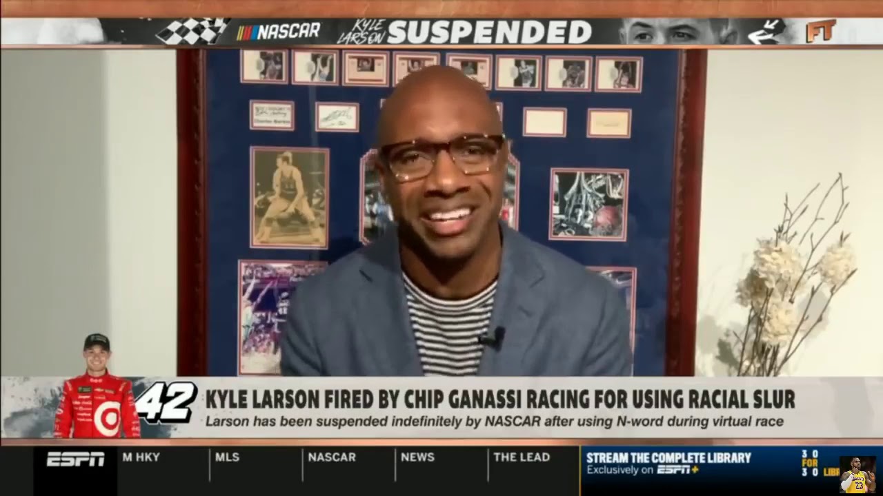 Stephen A  SHOCKED Kyle Larson fired by Chip Ganassi