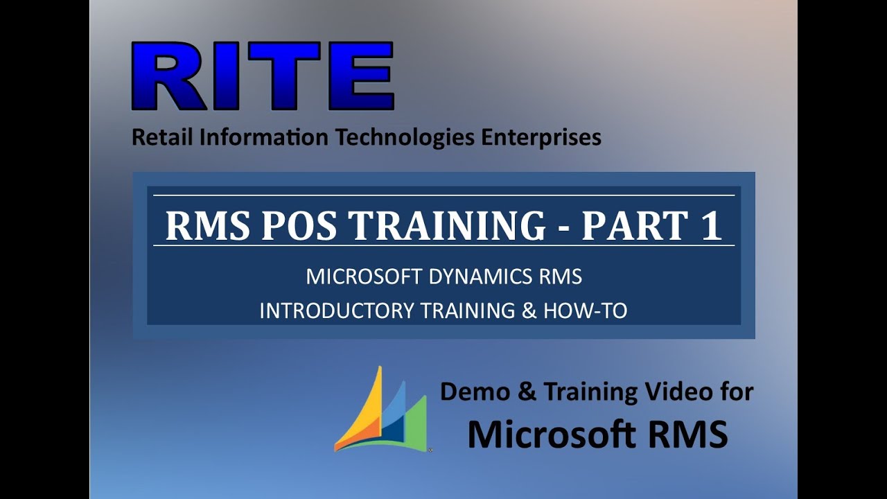 RITE's RMS POS Training - Part 1