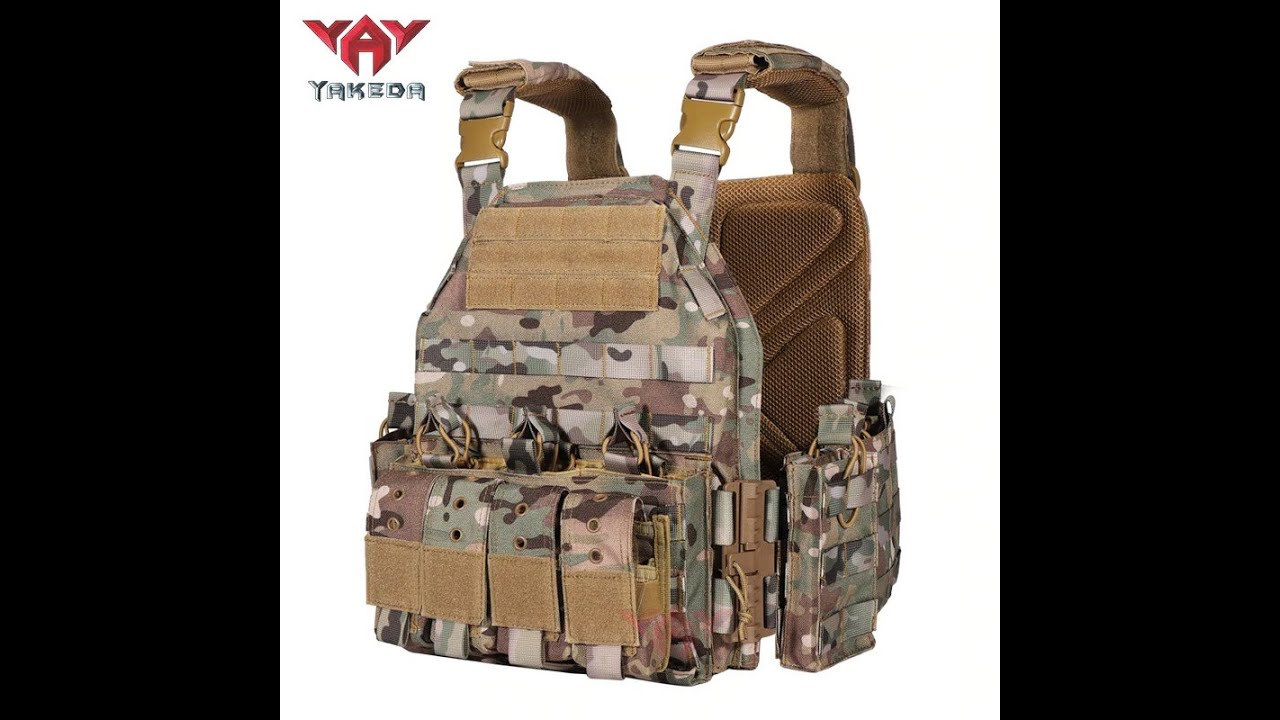Yakeda 1000D Nylon Plate Carrier Tactical Vest