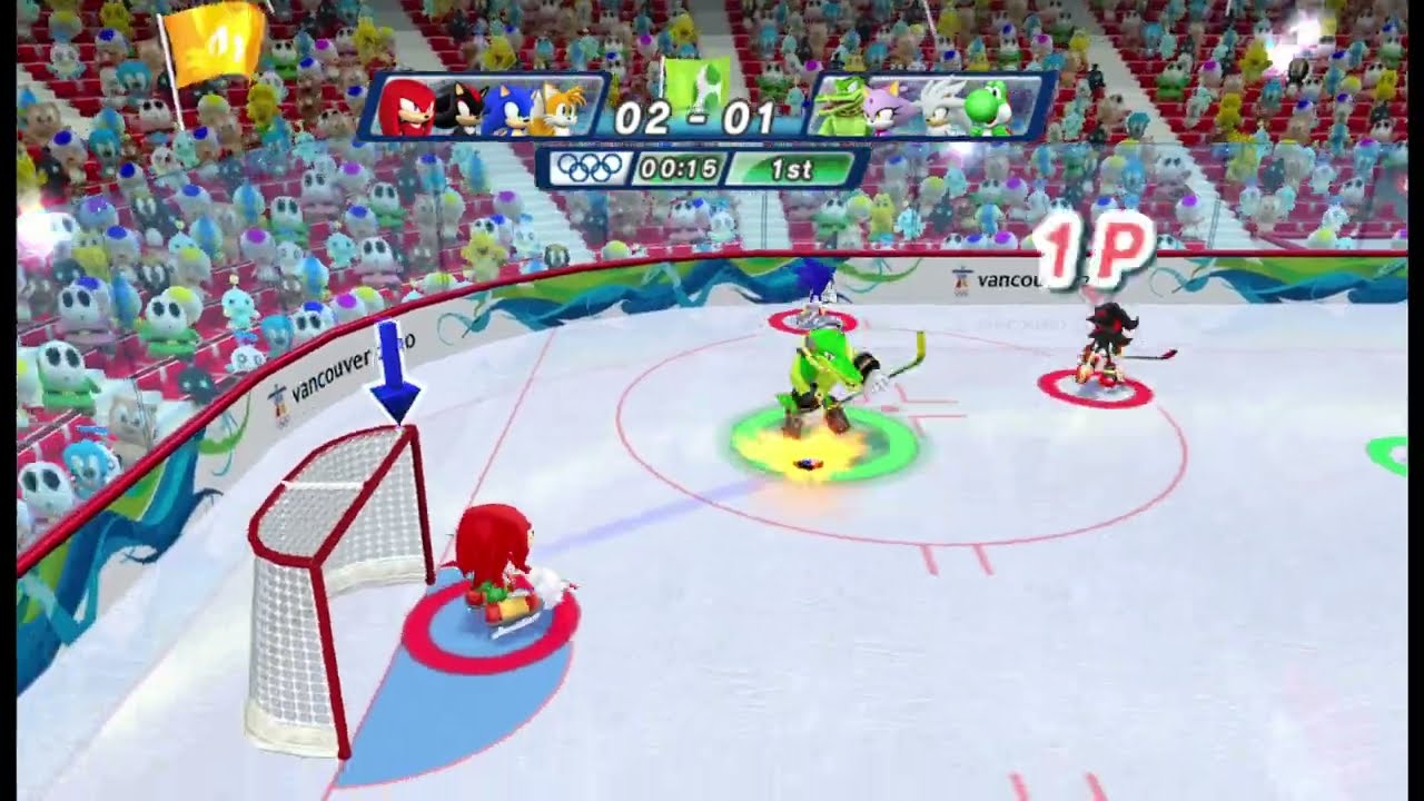 Mario & Sonic at the (Vancouver 2010) Winter Olympic Games - Ice Hockey