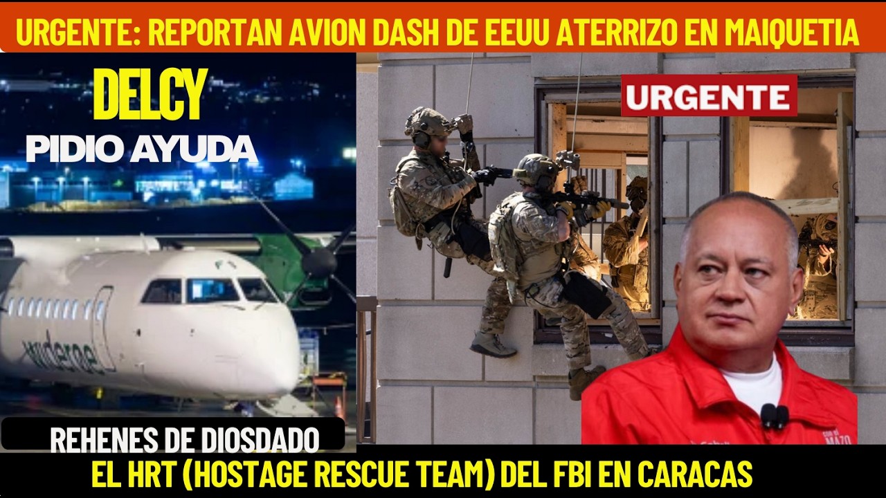 EL DASH 8-300 LLEGA A CARACAS CON UN EQUIPO TECNICO DE RESCATE DE REHENES DEL FBI