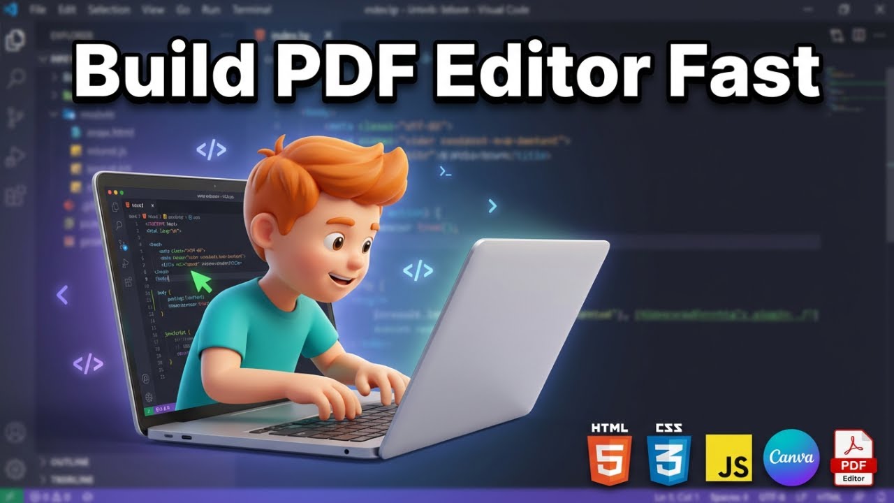 Build Canva PDF Editor Clone in Browser to Fill Forms,Annotate & Highlight Using PDF-LIB & Fabric.js